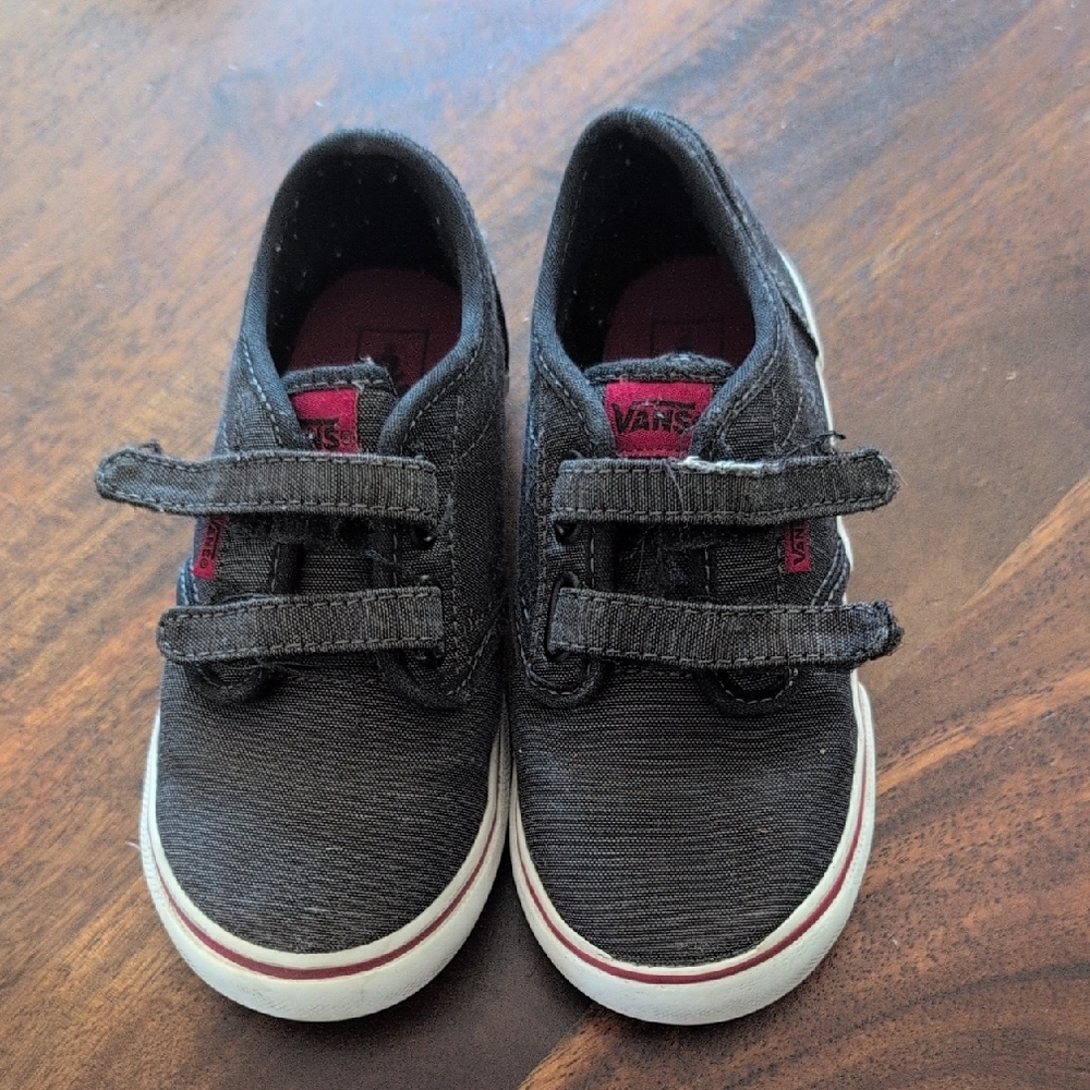 Vans Black Velcro Sneakers Low-Top Casual